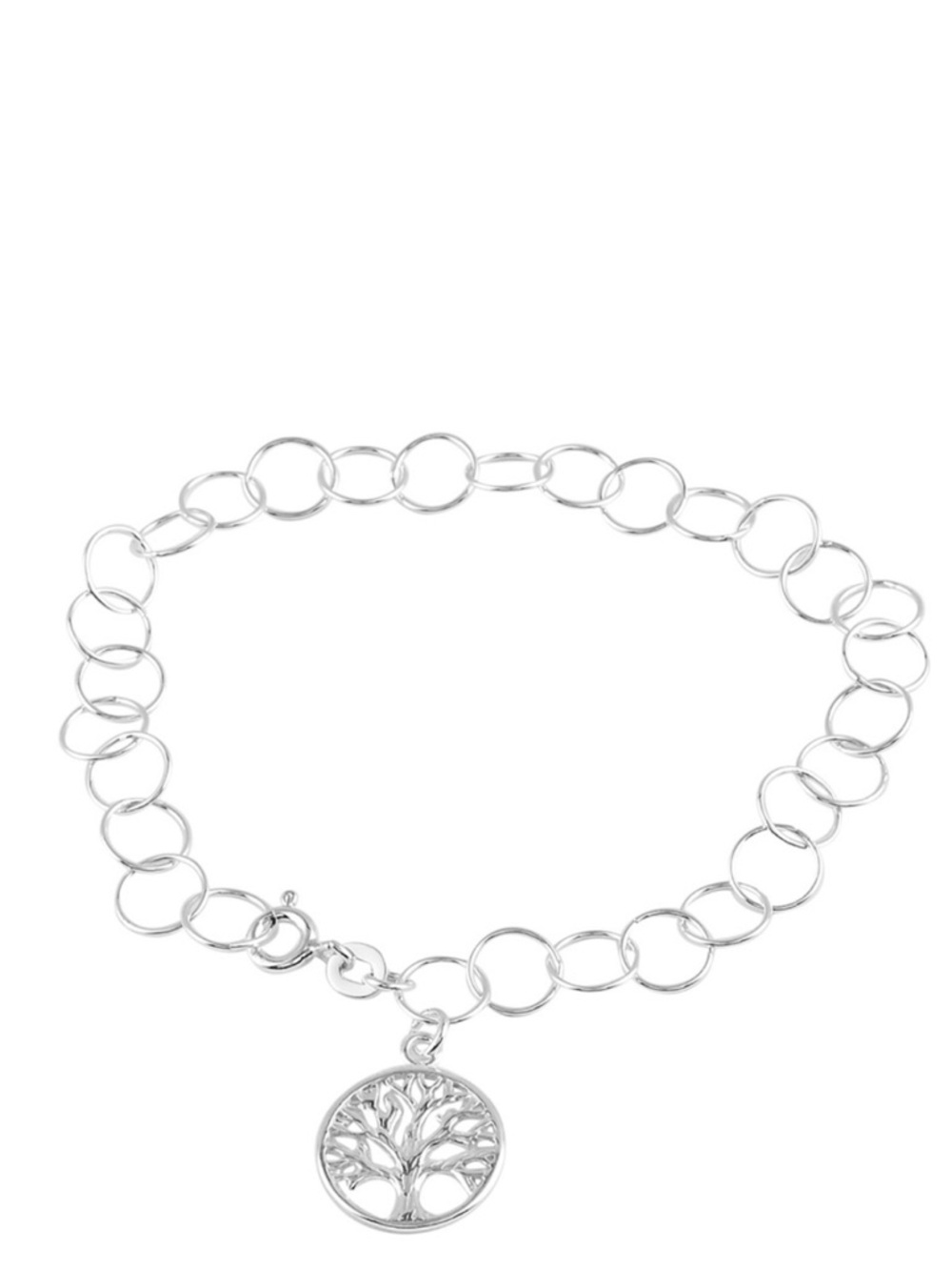 Link Bracelet With Tree of Life Charm